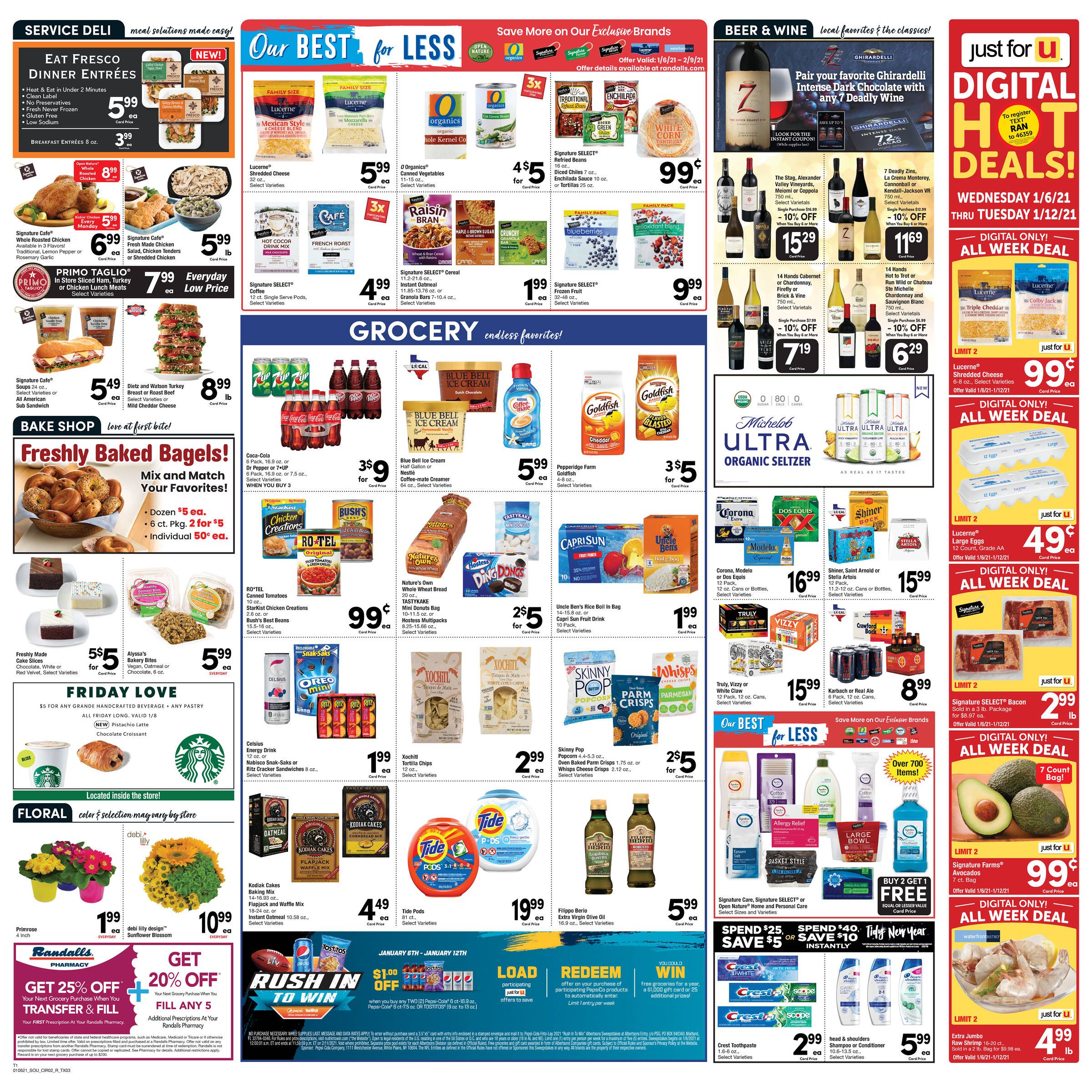 Randalls Weekly Ad Flyer January 6 to January 12, 2021