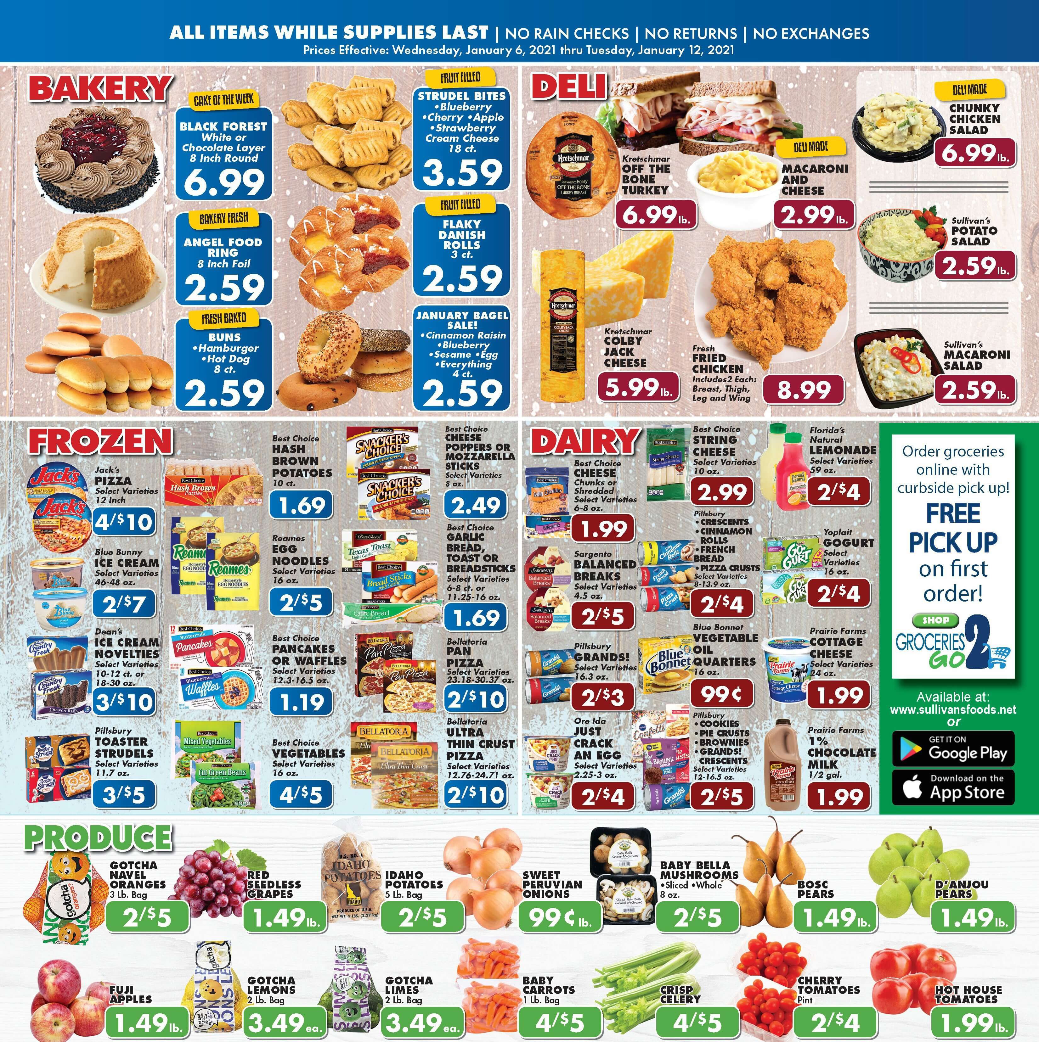 Sullivan's Foods Weekly Ad Flyer January 6 to January 12, 2021