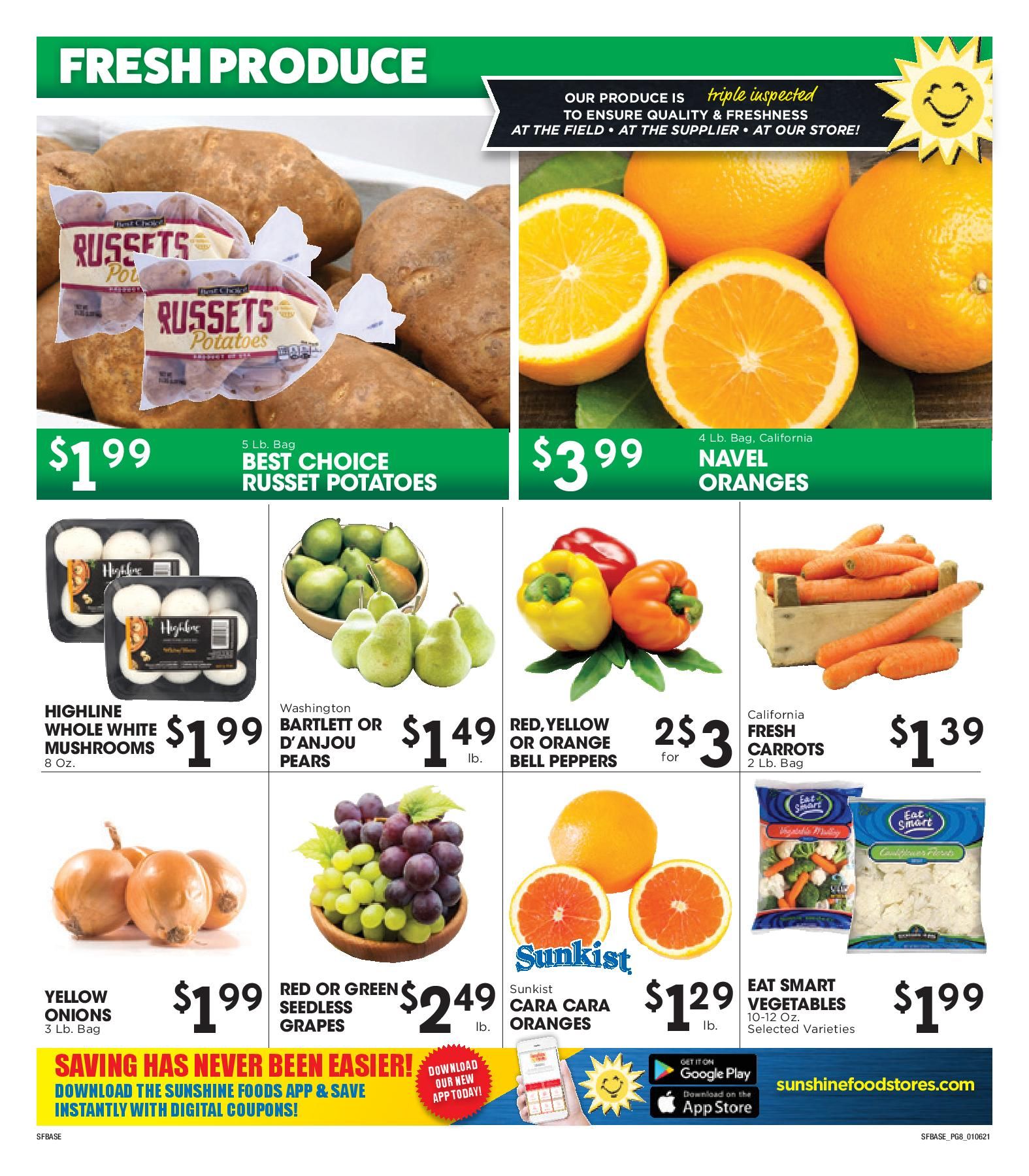 Sunshine Foods Weekly Ad Flyer January 6 to January 12, 2021