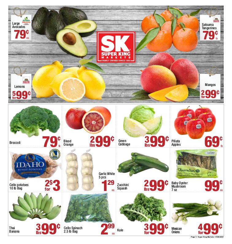 Super King Markets Weekly Ad Flyer January 6 to January 12, 2021
