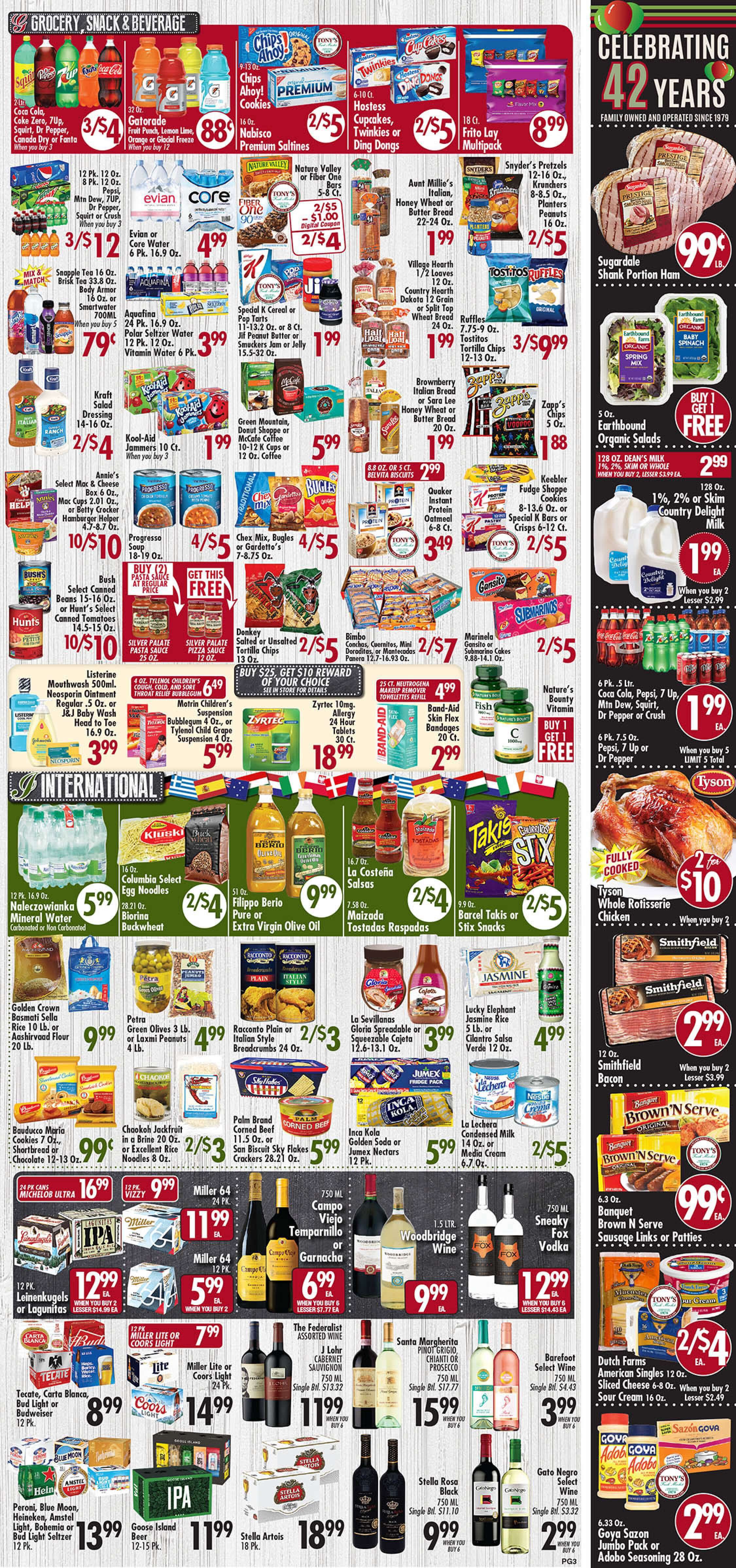 Tony's Fresh Market Anniversary Sale Weekly Ad Flyer January 6 to January 12, 2021