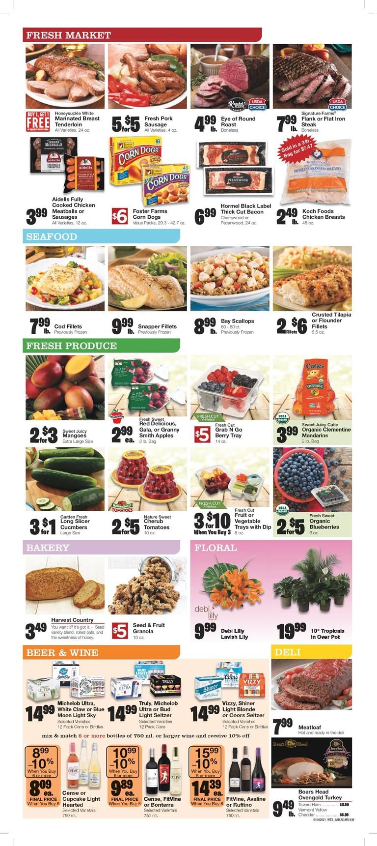 United Supermarkets Weekly Ad Flyer January 6 to January 12, 2021