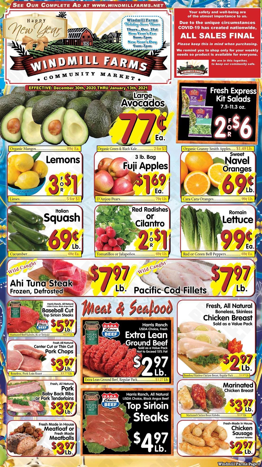 Windmill Farms Weekly Ad Flyer January 1 to January 13, 2021