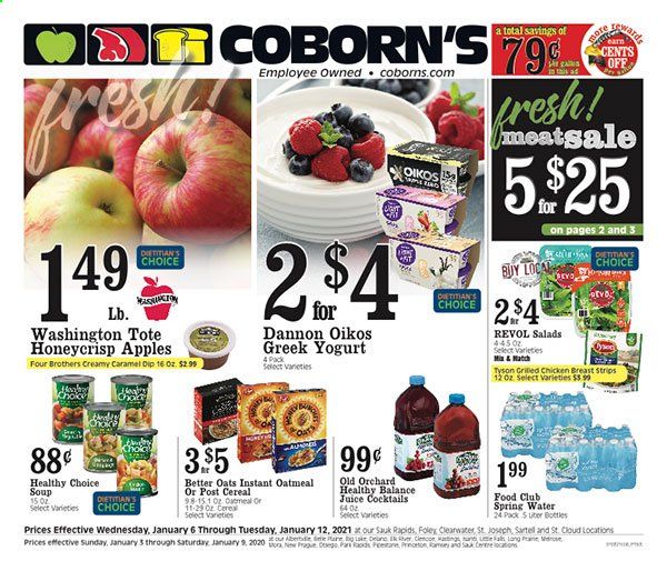 Coborn's (MN, SD) Weekly Ad Flyer January 6 to January 12