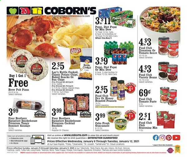Coborn's (MN, SD) Weekly Ad Flyer January 6 to January 12