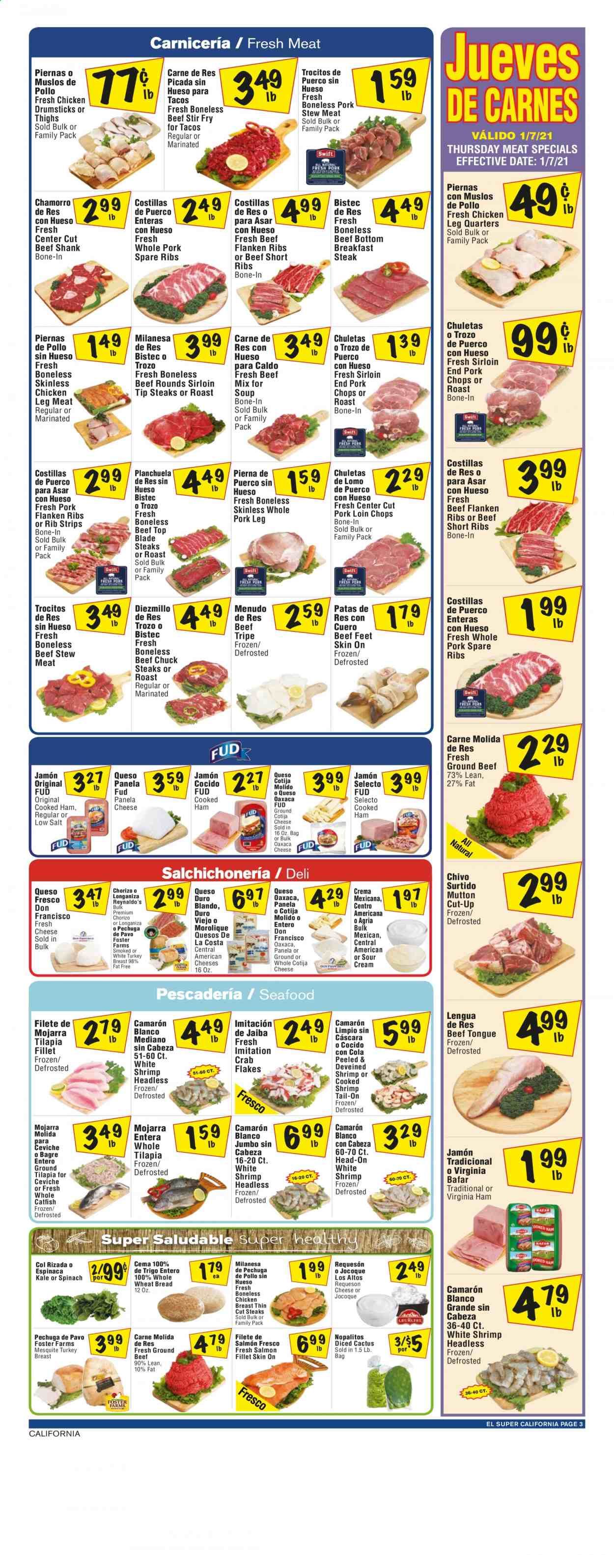 El Super (AZ, CA, NM, NV, TX) Weekly Ad Flyer January 6 to January 12