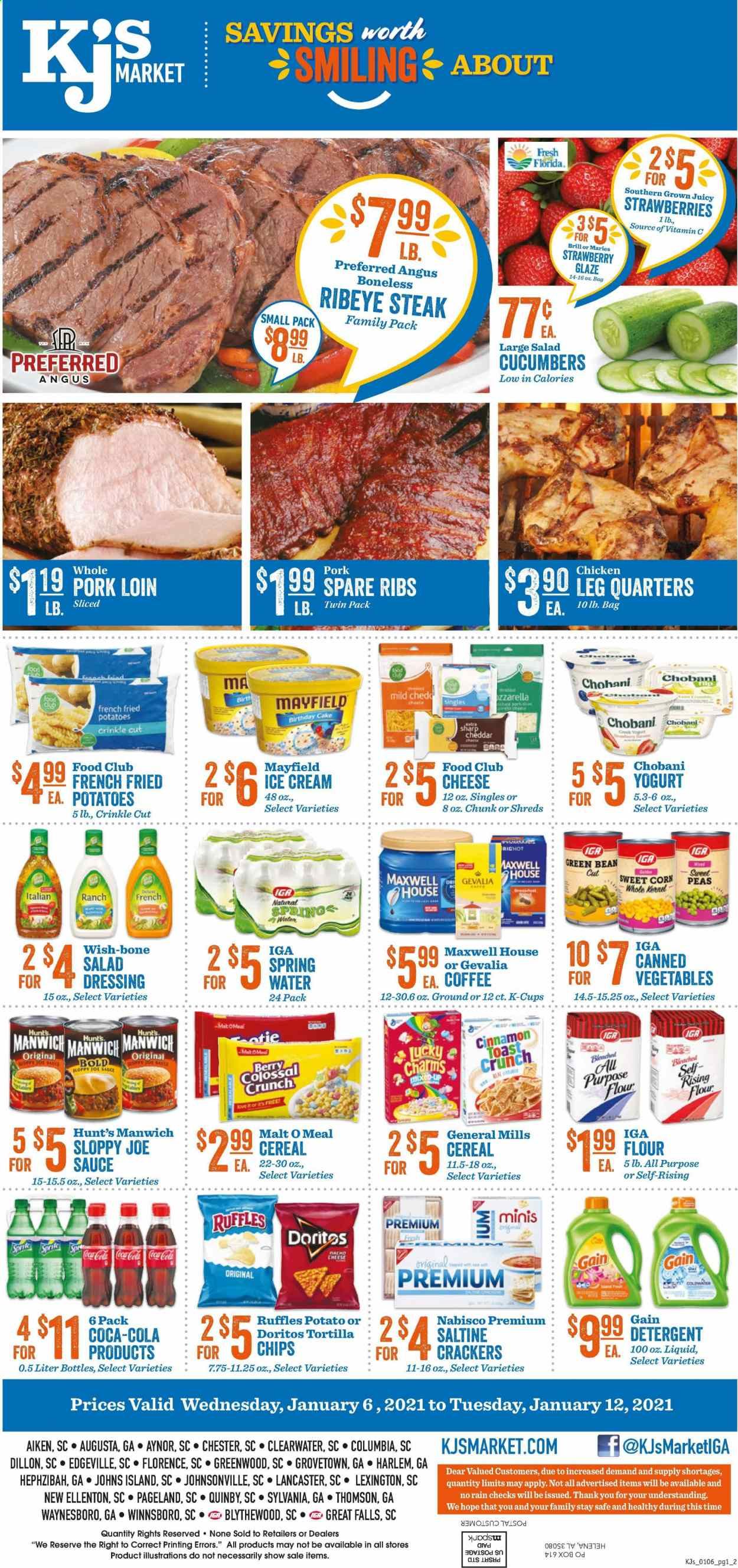 KJ´s Market (GA, SC) Weekly Ad Flyer January 6 to January 12