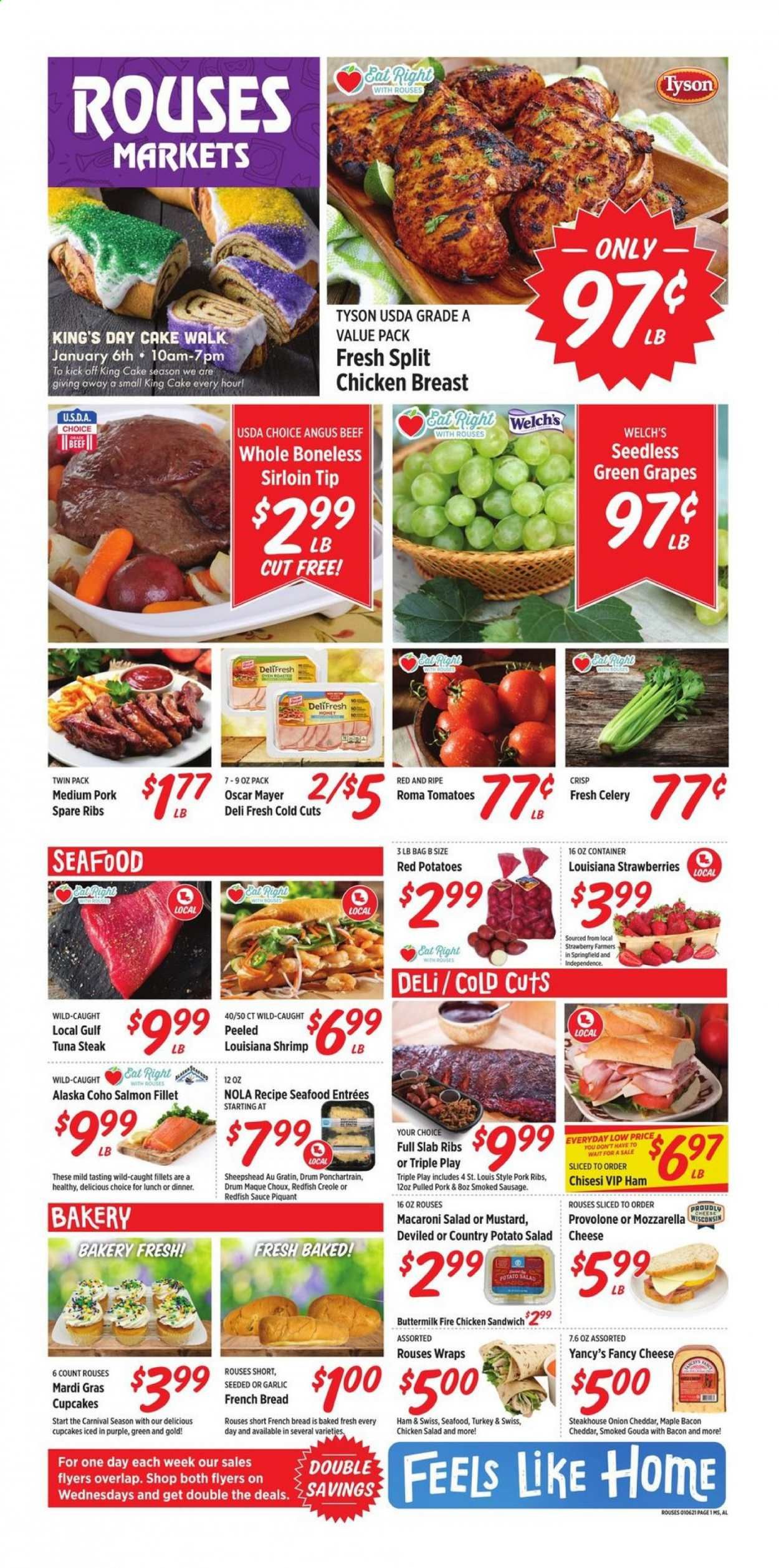 Rouses Markets (AL, LA, MS) Weekly Ad Flyer January 6 to January 13