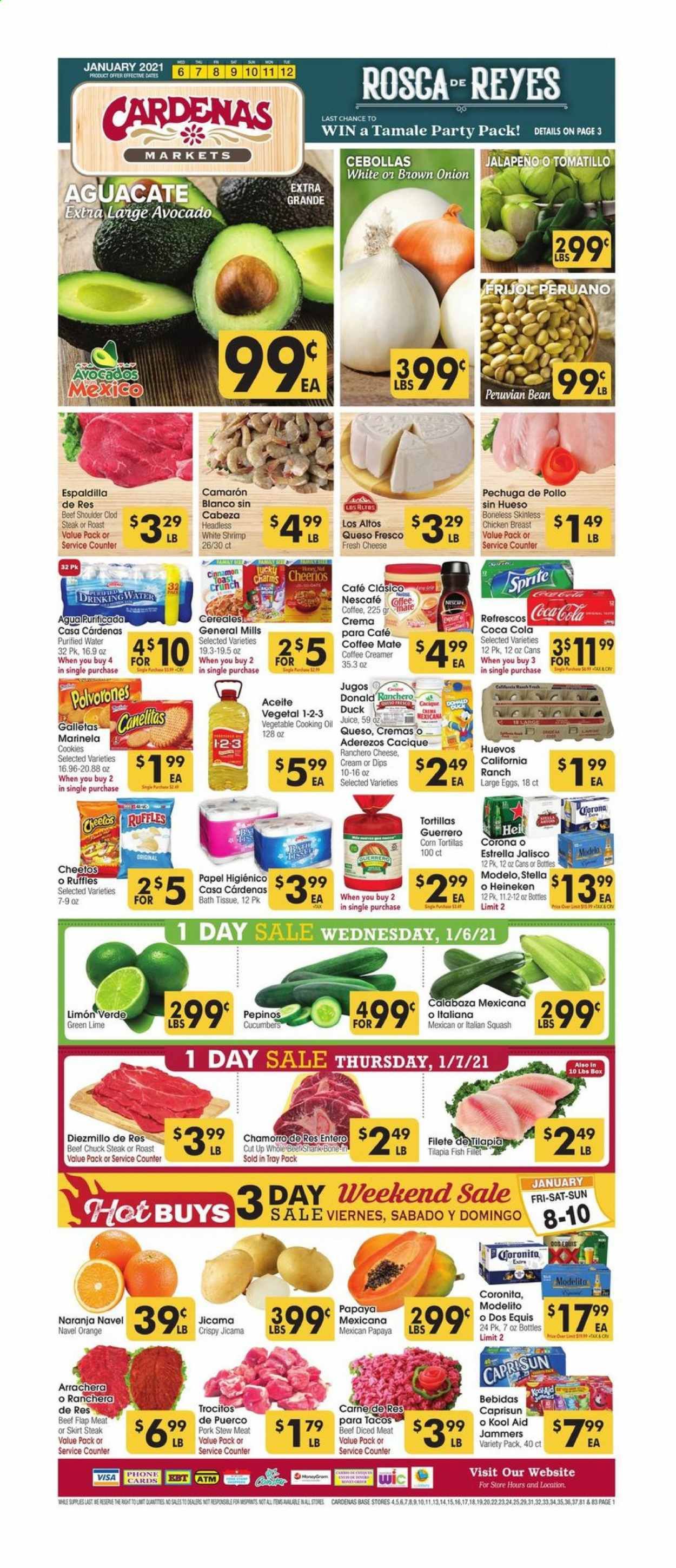 Cardenas (CA, NV) Weekly Ad Flyer January 6 to January 12