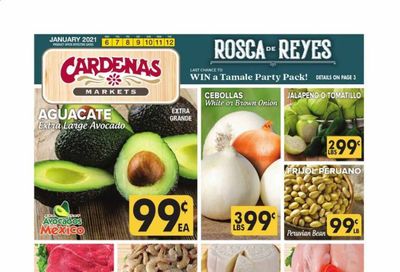 Cardenas (CA, NV) Weekly Ad Flyer January 6 to January 12