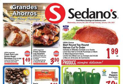 Sedano's (FL) Weekly Ad Flyer January 6 to January 12