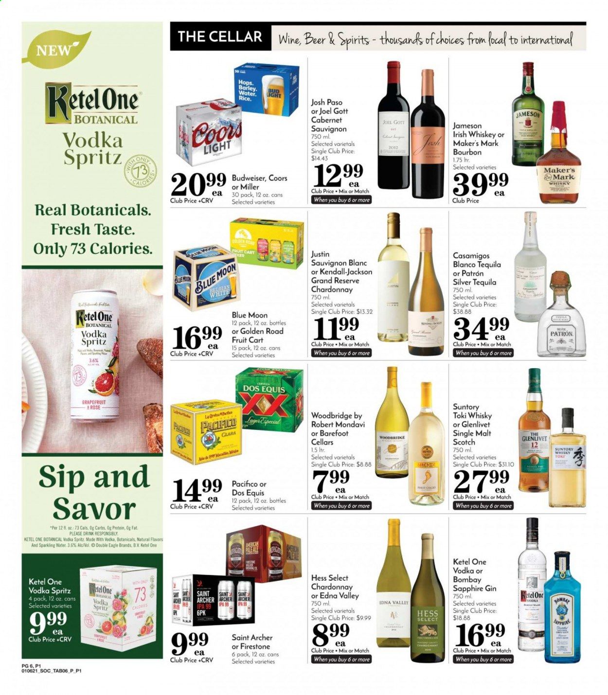 Pavilions (CA) Weekly Ad Flyer January 6 to January 12