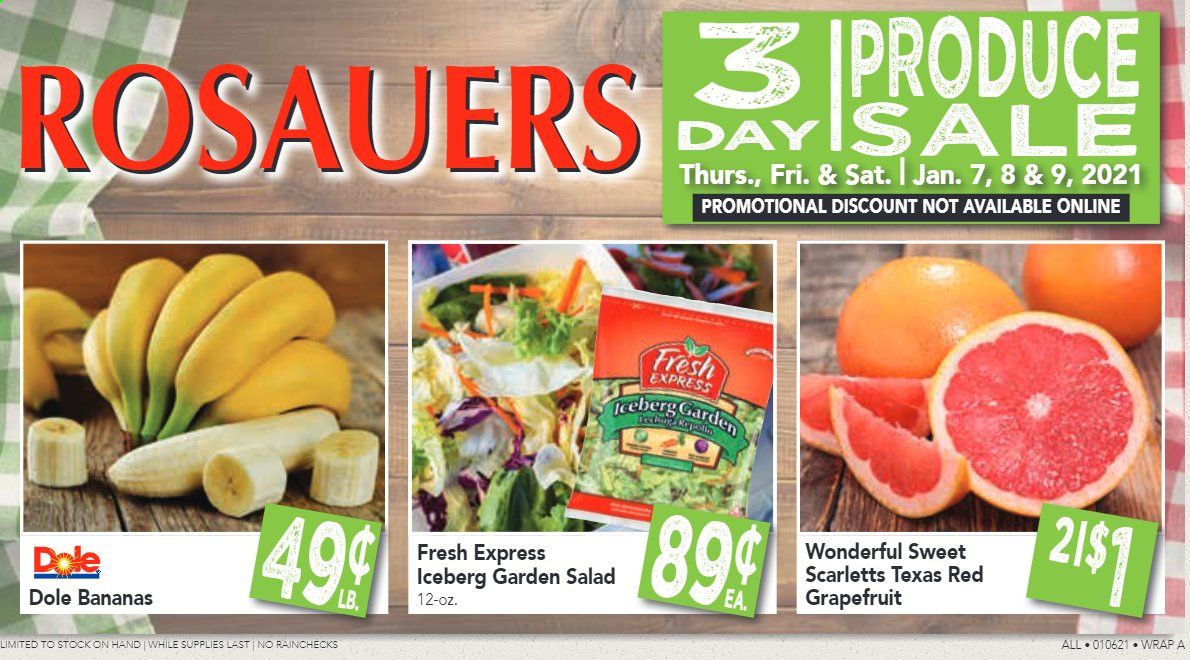 Rosauers Weekly Ad Flyer January 7 to January 9