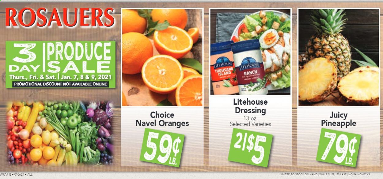 Rosauers Weekly Ad Flyer January 7 to January 9