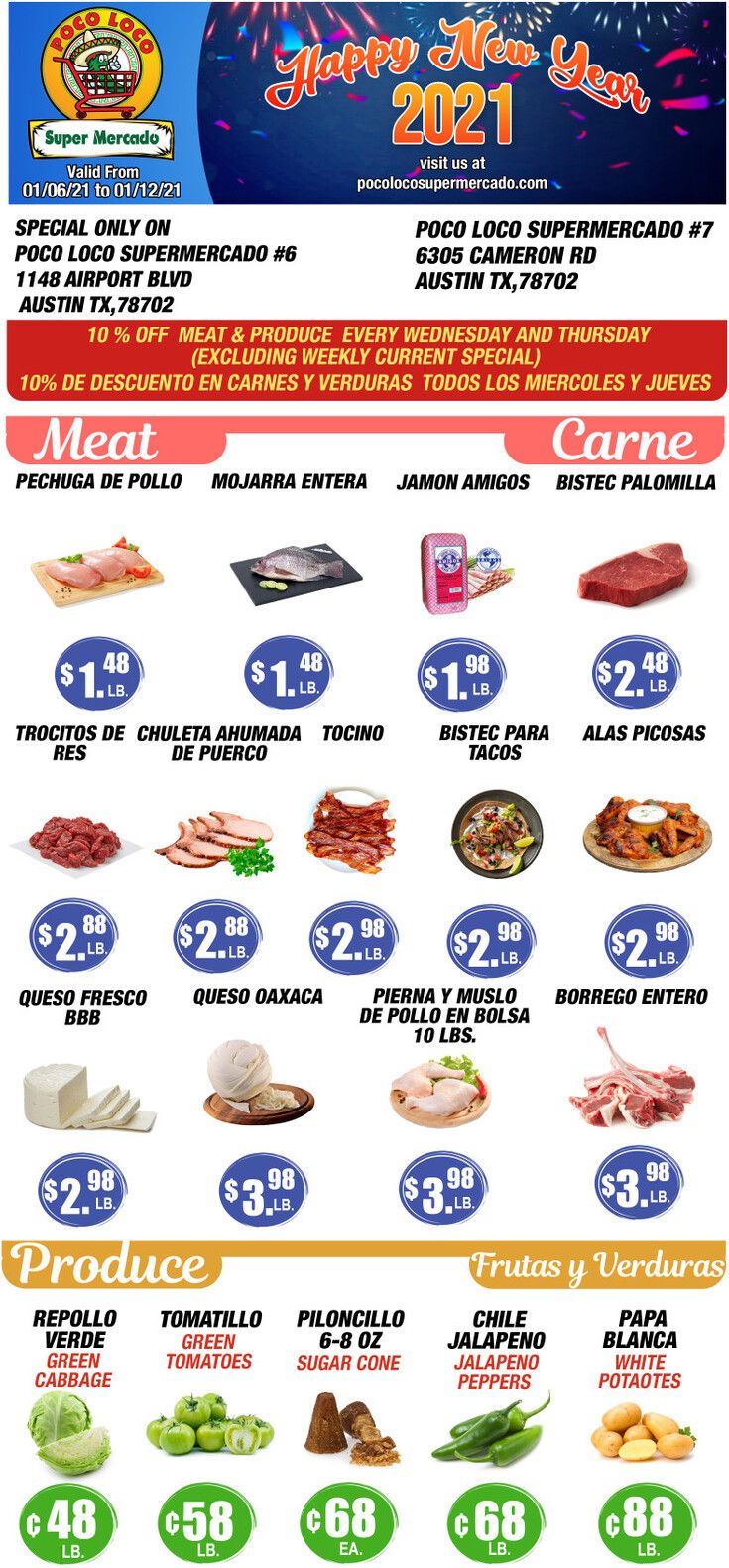 Poco Loco Weekly Ad Flyer January 6 to January 12, 2021