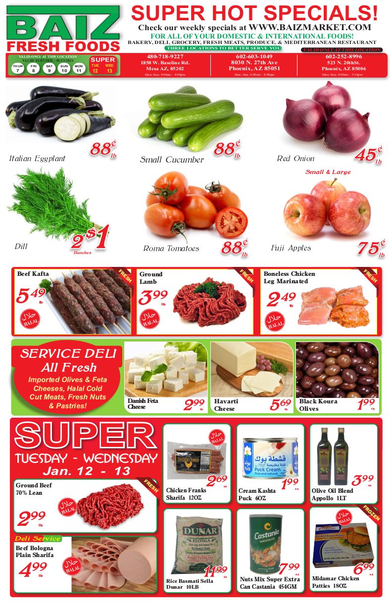 Baiz Market Weekly Ad Flyer January 7 to January 13, 2021