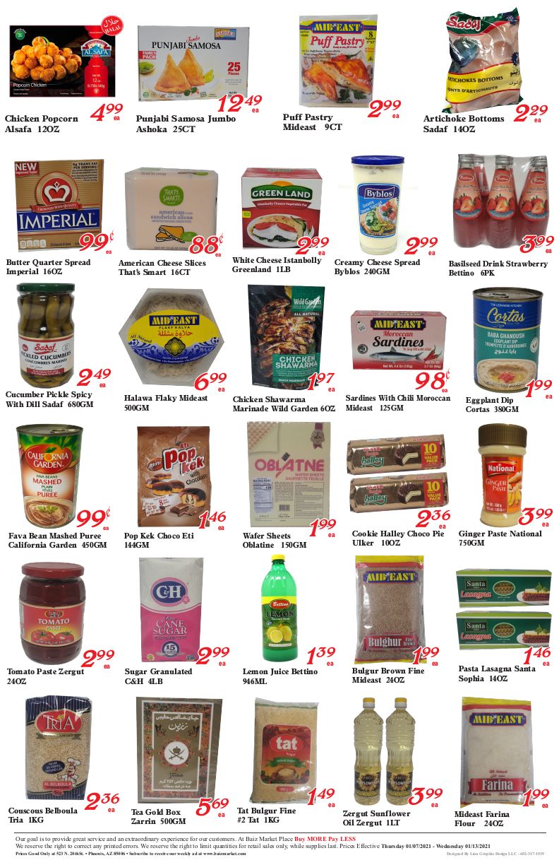 Baiz Market Weekly Ad Flyer January 7 to January 13, 2021