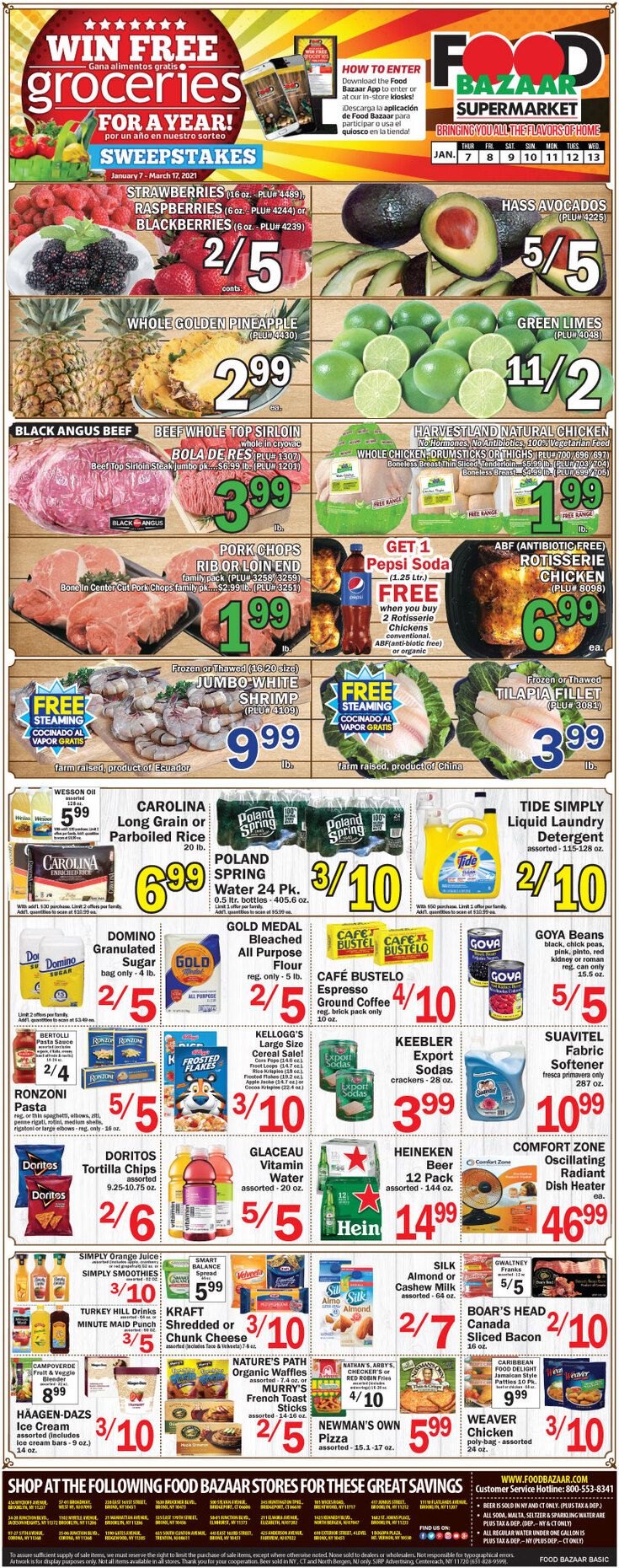Food Bazaar Supermarket Weekly Ad Flyer January 7 to January 13, 2021