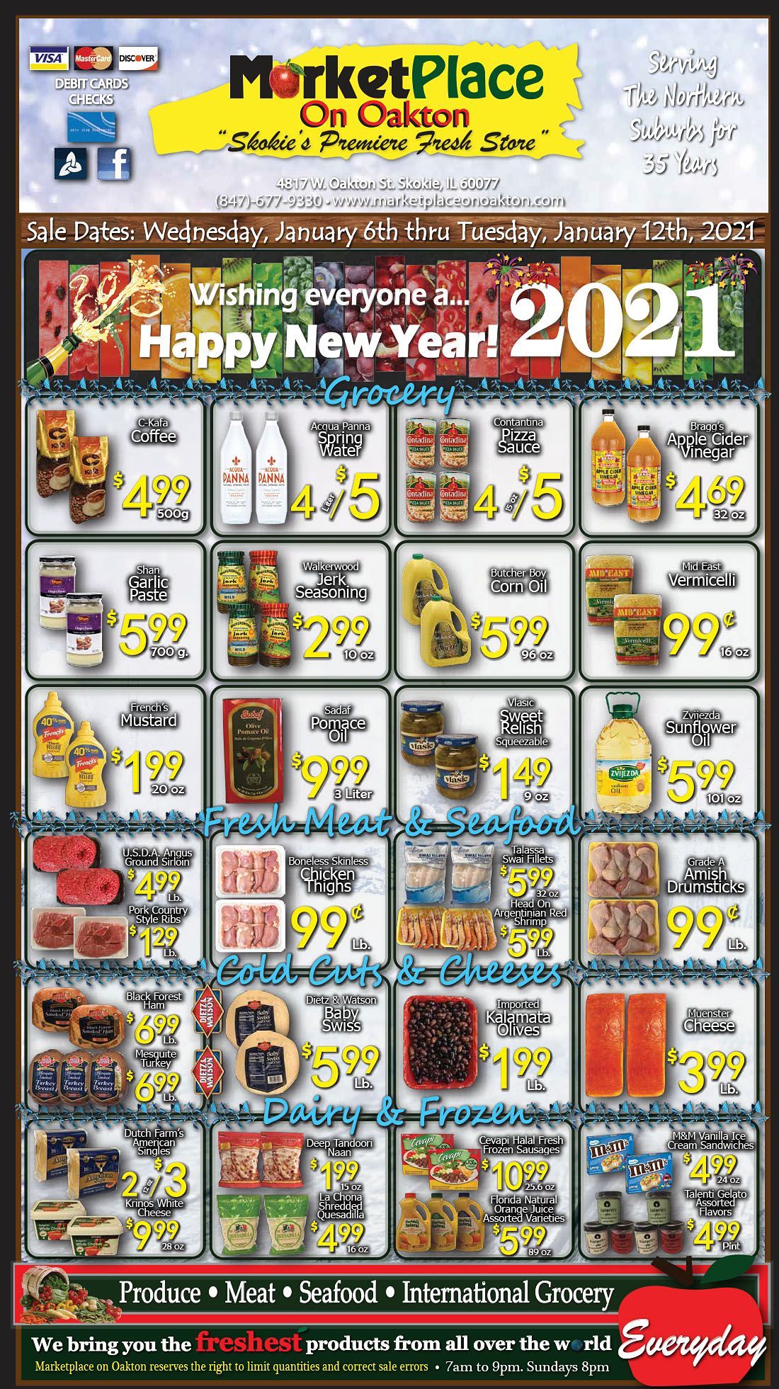 Marketplace On Oakton Weekly Ad Flyer January 6 to January 12, 2021
