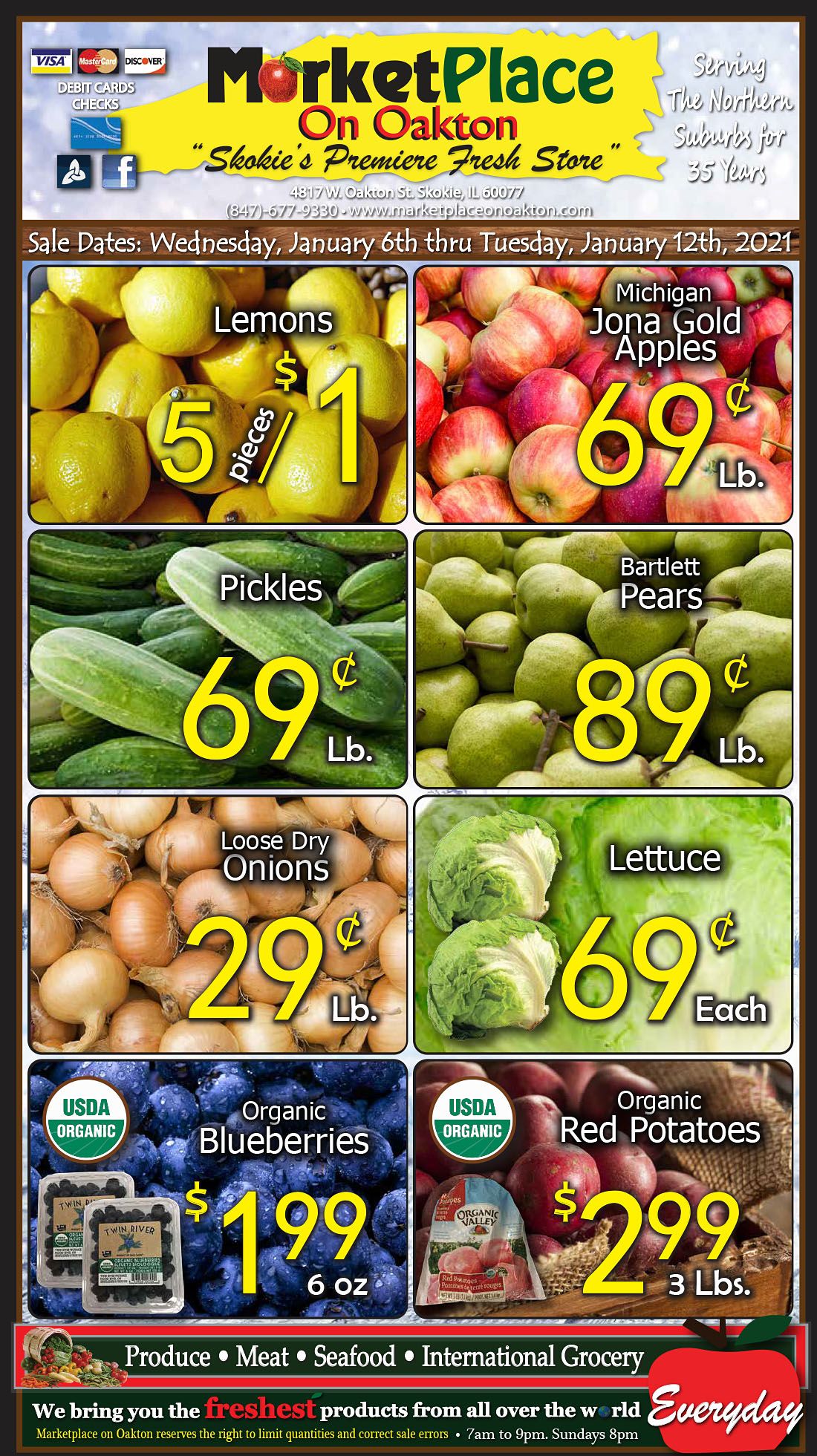 Marketplace On Oakton Weekly Ad Flyer January 6 to January 12, 2021