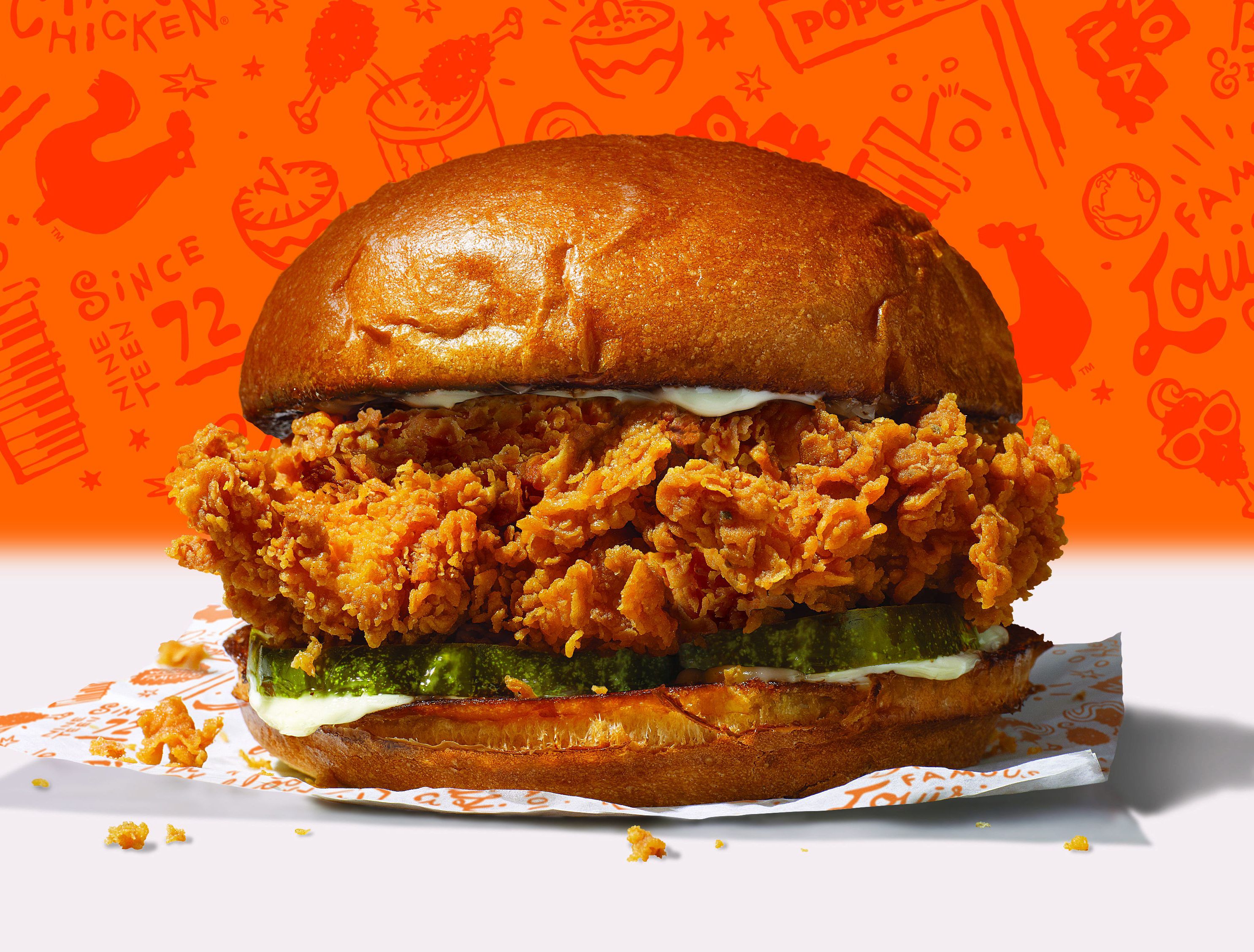 Get a Free Chicken Sandwich With Your First In-app Order of $10 or More at Popeyes Chicken Get a Free Chicken Sandwich With Your First In-app Order of $10 or More at Popeyes Chicken