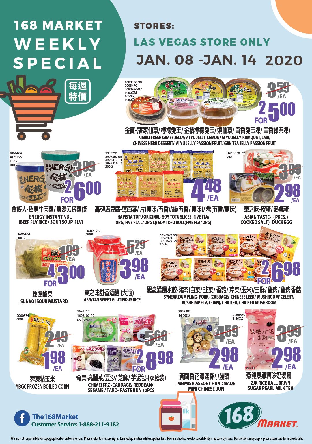 168 Market (NV) Weekly Ad Flyer January 8 to January 14, 2021