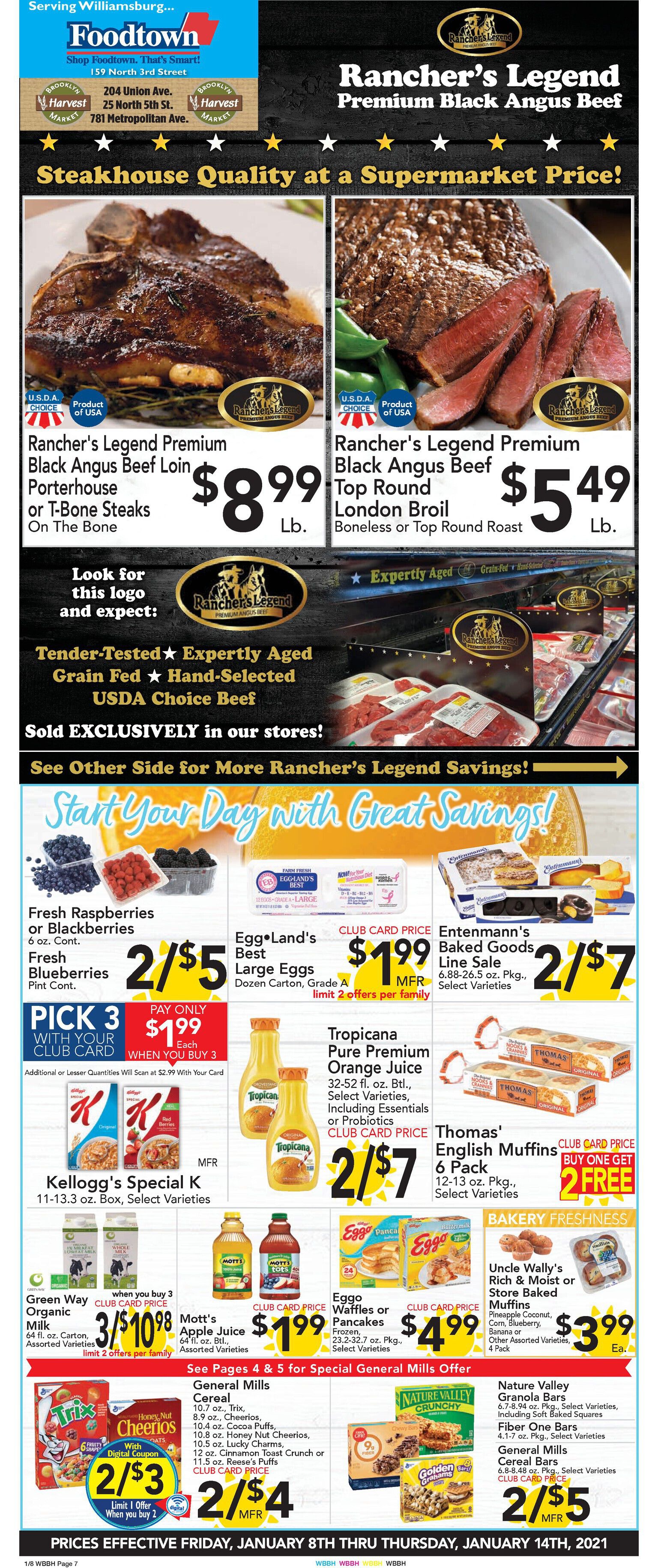 Brooklyn Harvest Market Weekly Ad Flyer January 8 to January 14, 2021