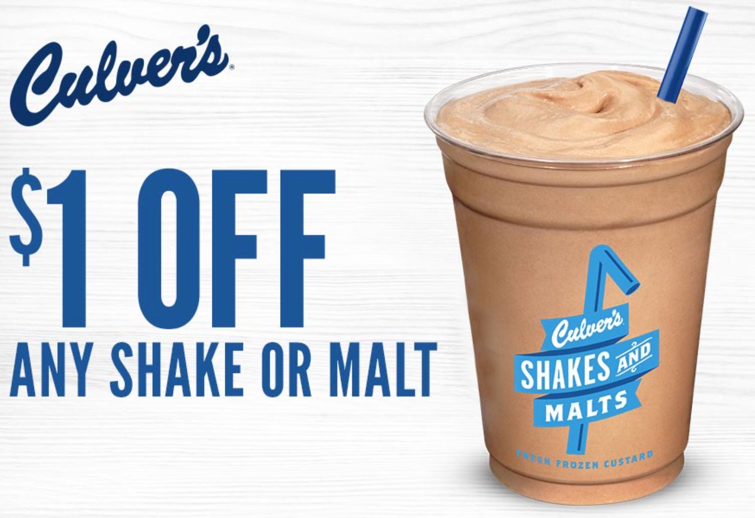 Culver's has Sent MyCulver's Rewards Members a New Coupon for $1 Off Any Regular Shake or Malt Culver's has Sent MyCulver's Rewards Members a New Coupon for $1 Off Any Regular Shake or Malt