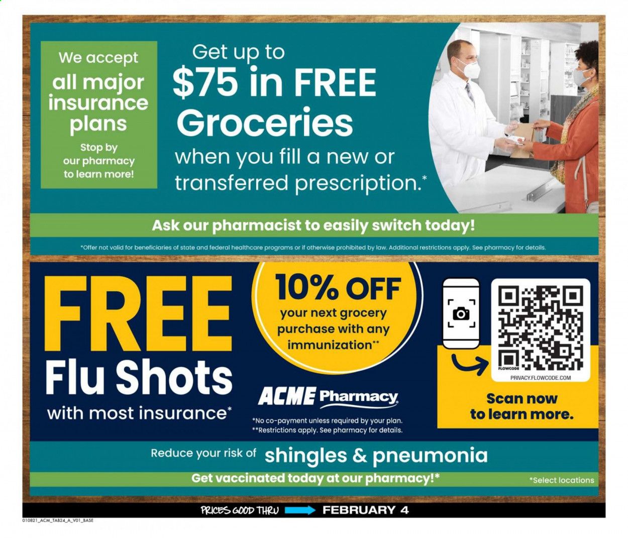 ACME Weekly Ad Flyer January 8 to February 4