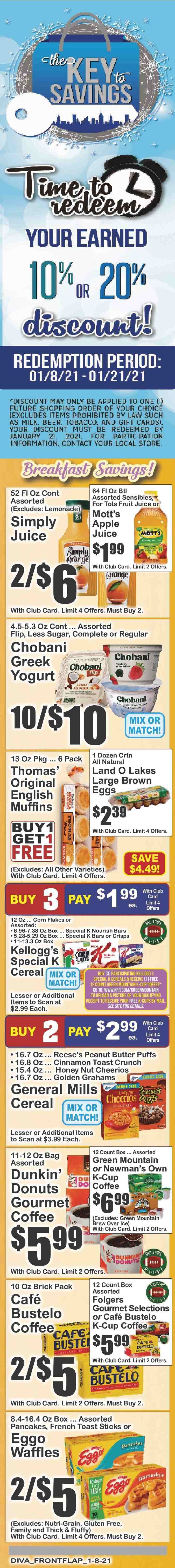 Key Food (NY) Weekly Ad Flyer January 8 to January 14