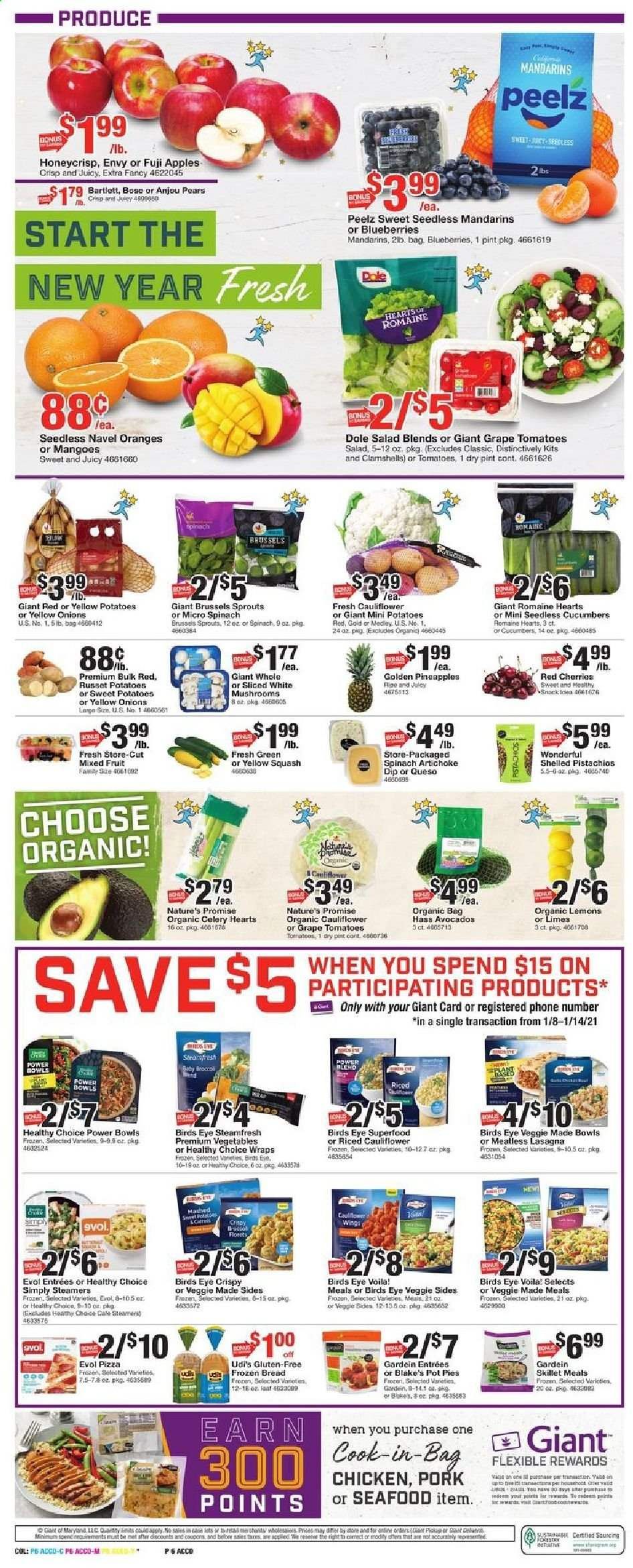 Giant Food Weekly Ad Flyer January 8 to January 14