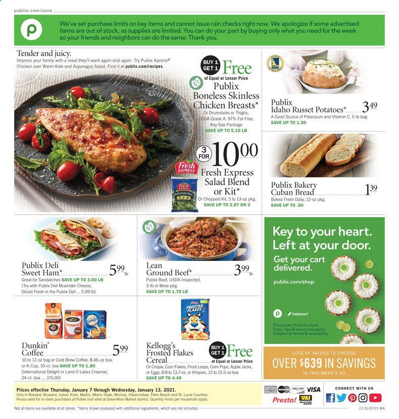 Publix (AL, FL, GA, NC, SC, TN) Weekly Ad Flyer January 7 to January 13