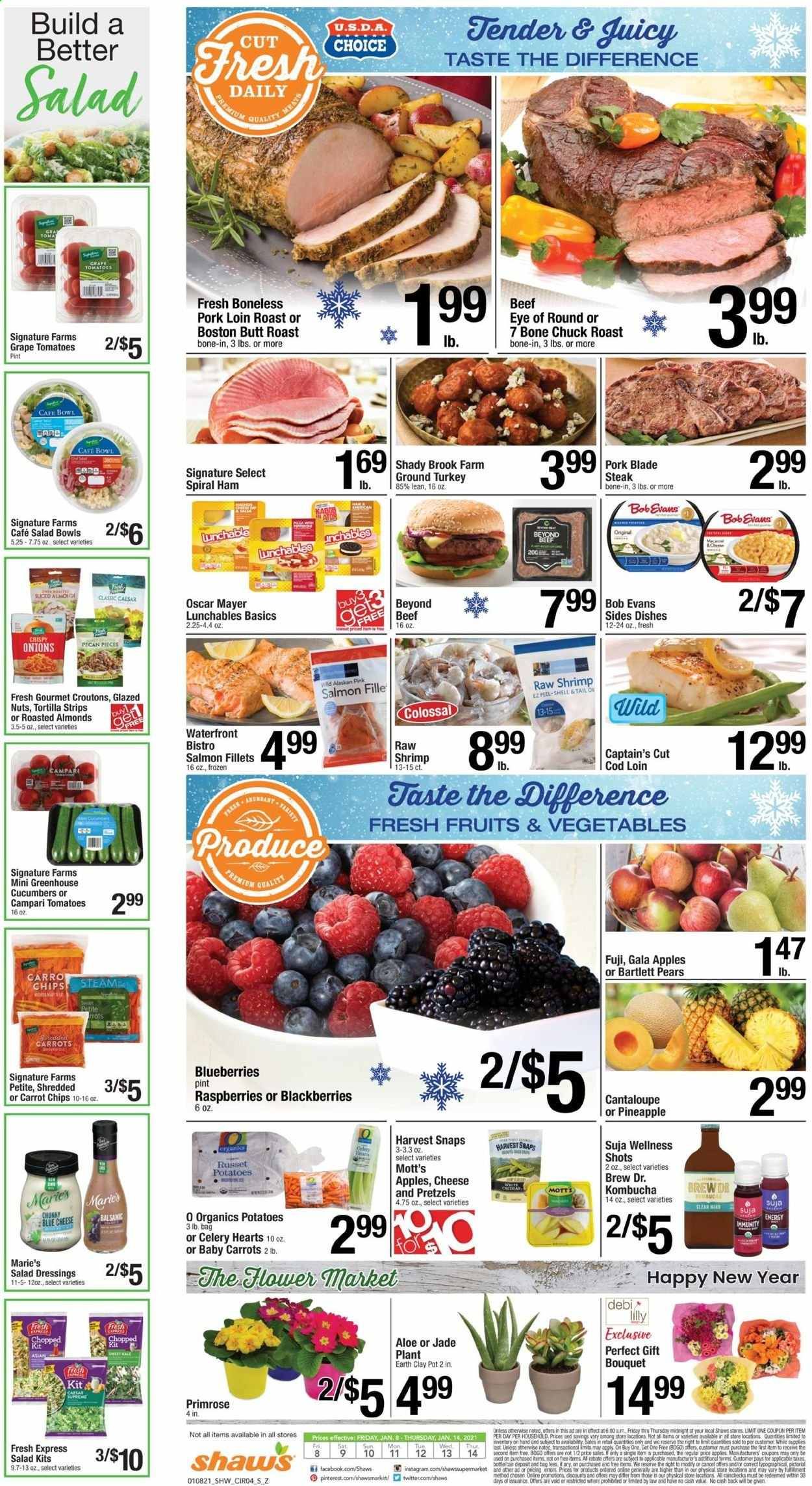Shaw’s (MA, ME, NH, RI, VT) Weekly Ad Flyer January 8 to January 14