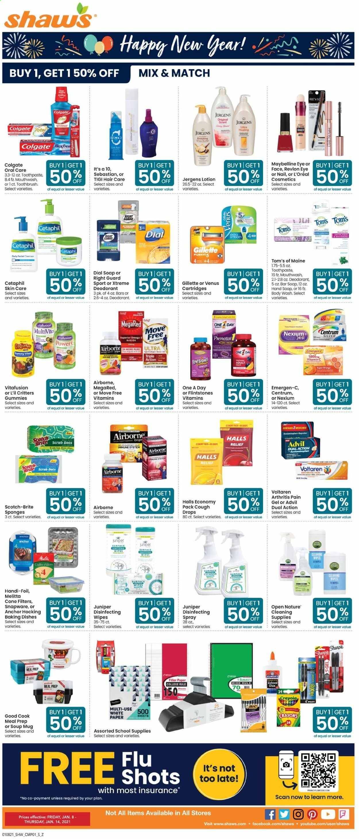 Shaw’s (MA, ME, NH, RI, VT) Weekly Ad Flyer January 8 to January 14