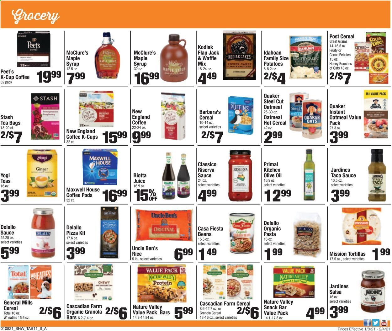 Shaw’s (MA, ME, NH, RI, VT) Weekly Ad Flyer January 8 to February 4