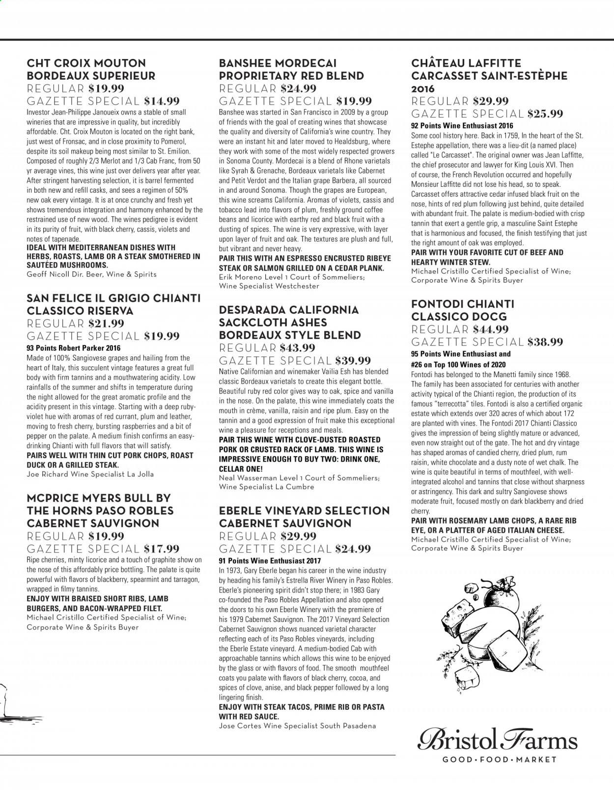 Bristol Farms (CA) Weekly Ad Flyer January 6 to February 2