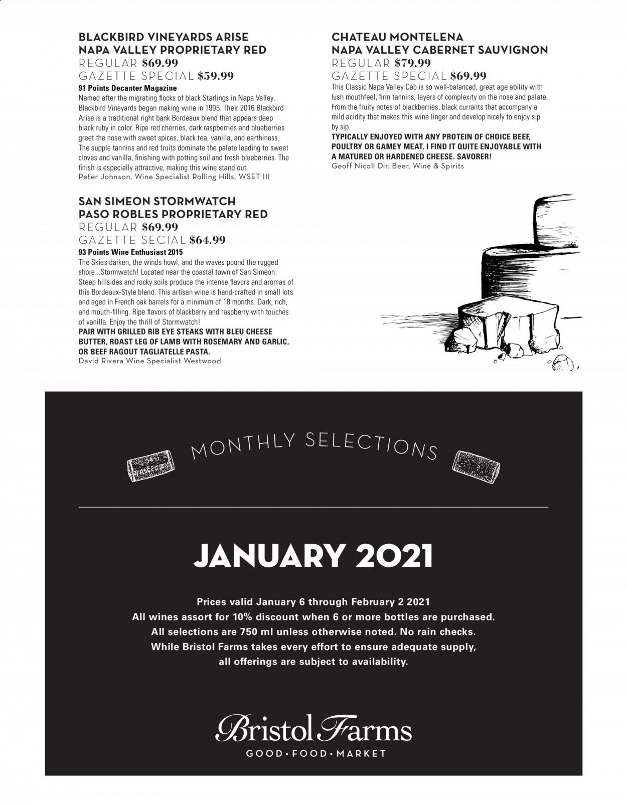Bristol Farms (CA) Weekly Ad Flyer January 6 to February 2