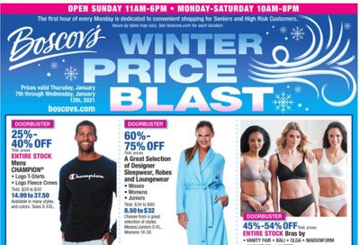 Boscov's Weekly Ad Flyer January 7 to January 13