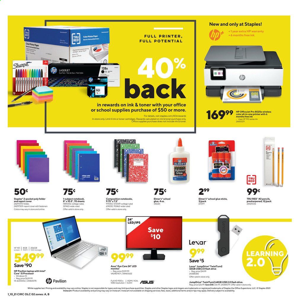 Staples Weekly Ad Flyer January 10 to January 16