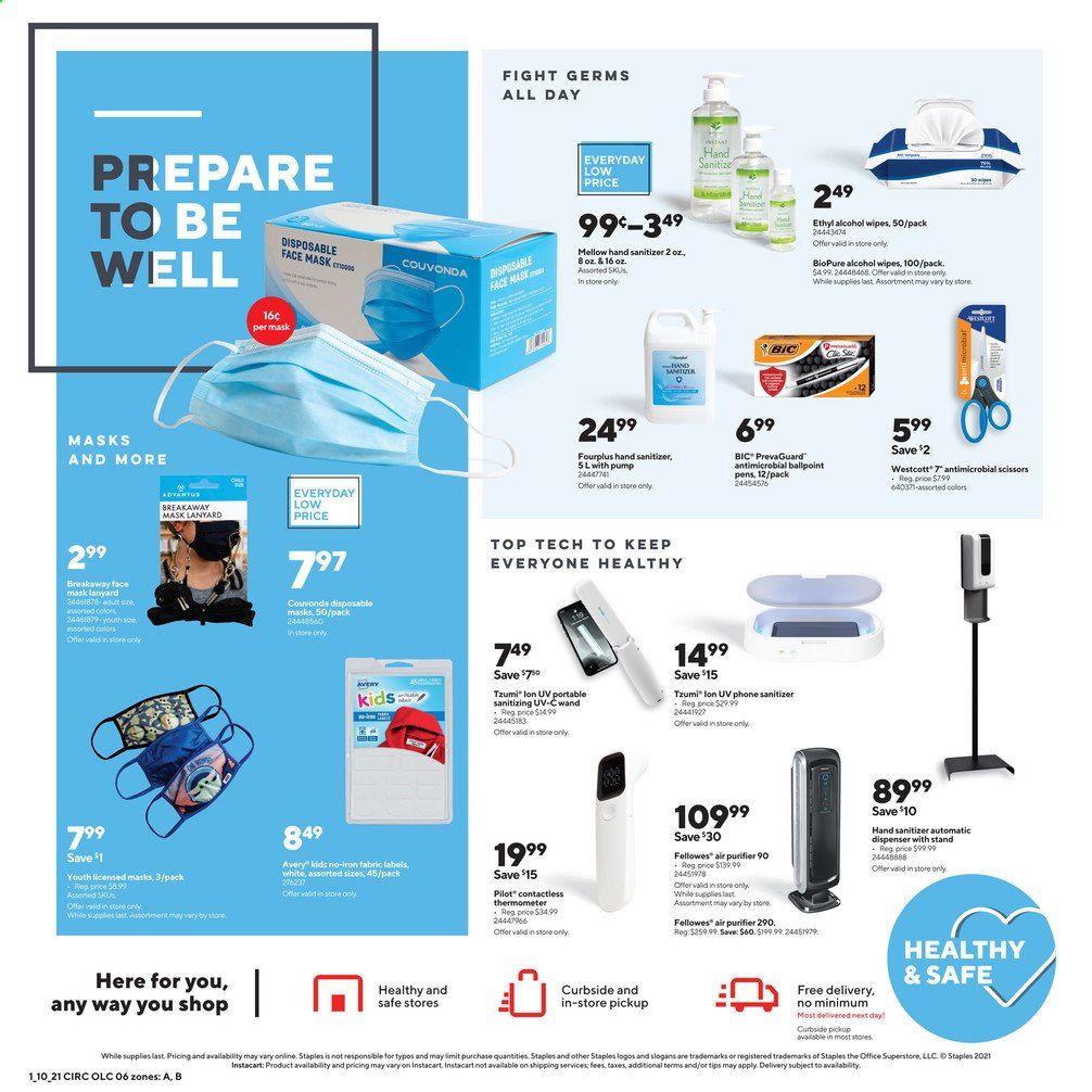Staples Weekly Ad Flyer January 10 to January 16