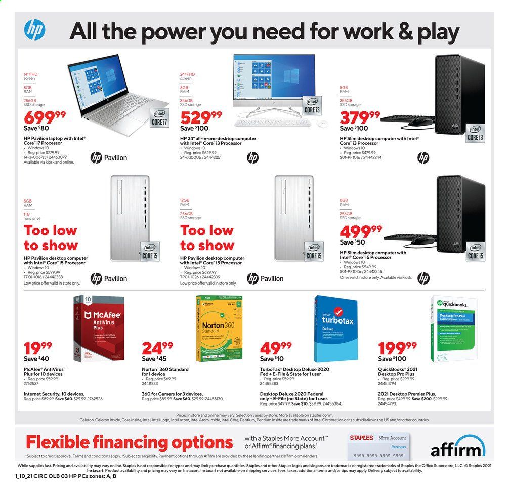 Staples Weekly Ad Flyer January 10 to January 16