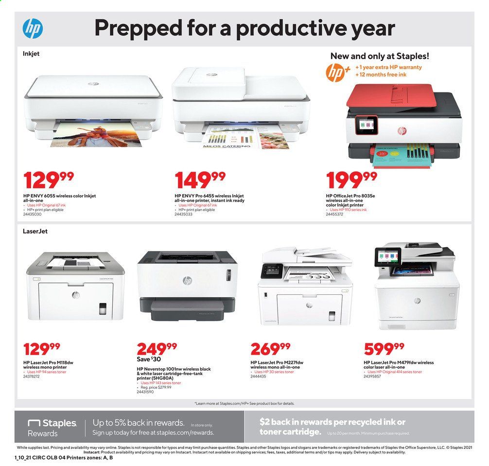 Staples Weekly Ad Flyer January 10 to January 16