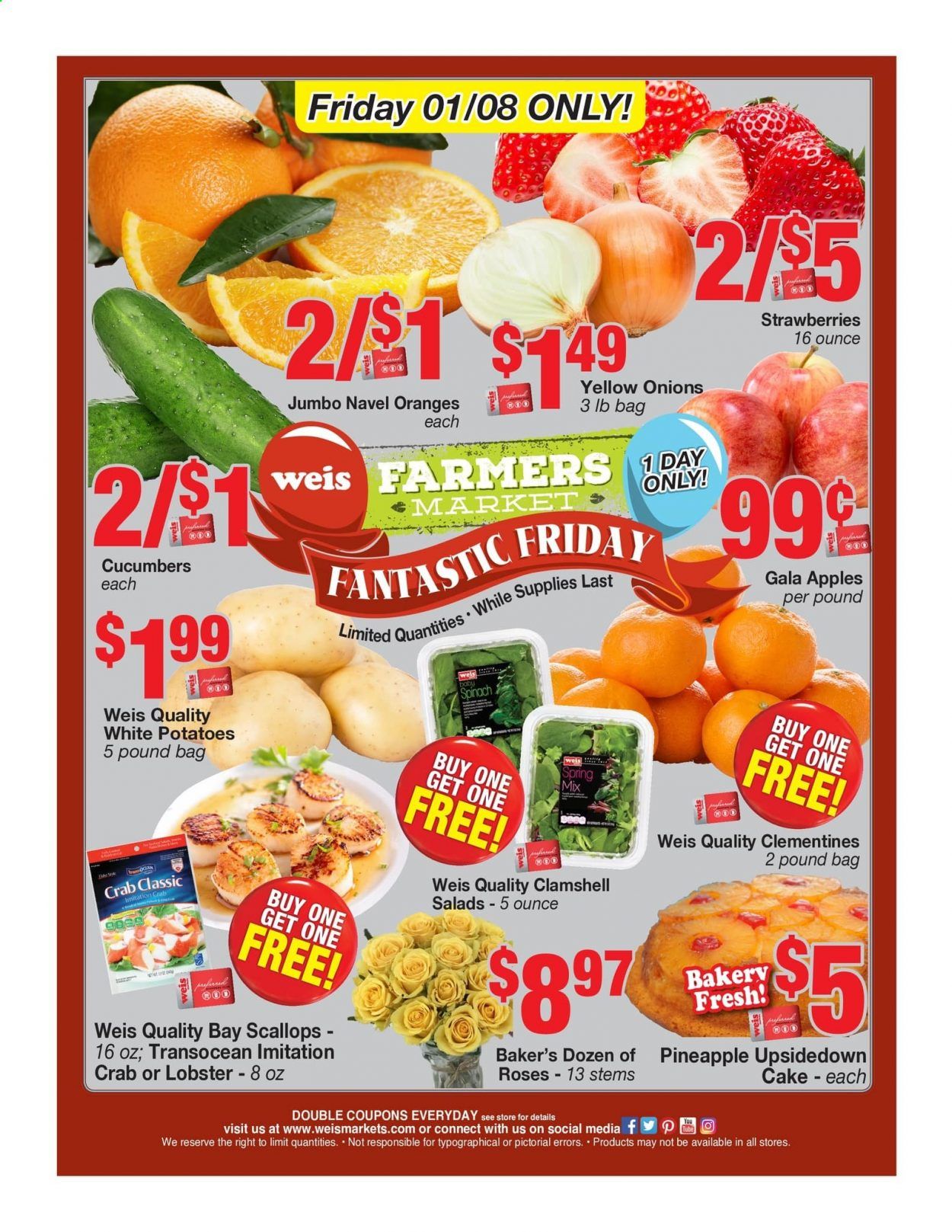 Weis Weekly Ad Flyer January 8 to January 8
