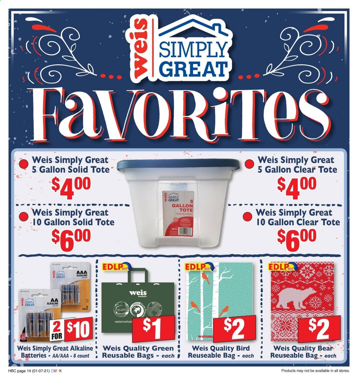 Weis Weekly Ad Flyer January 7 to February 4