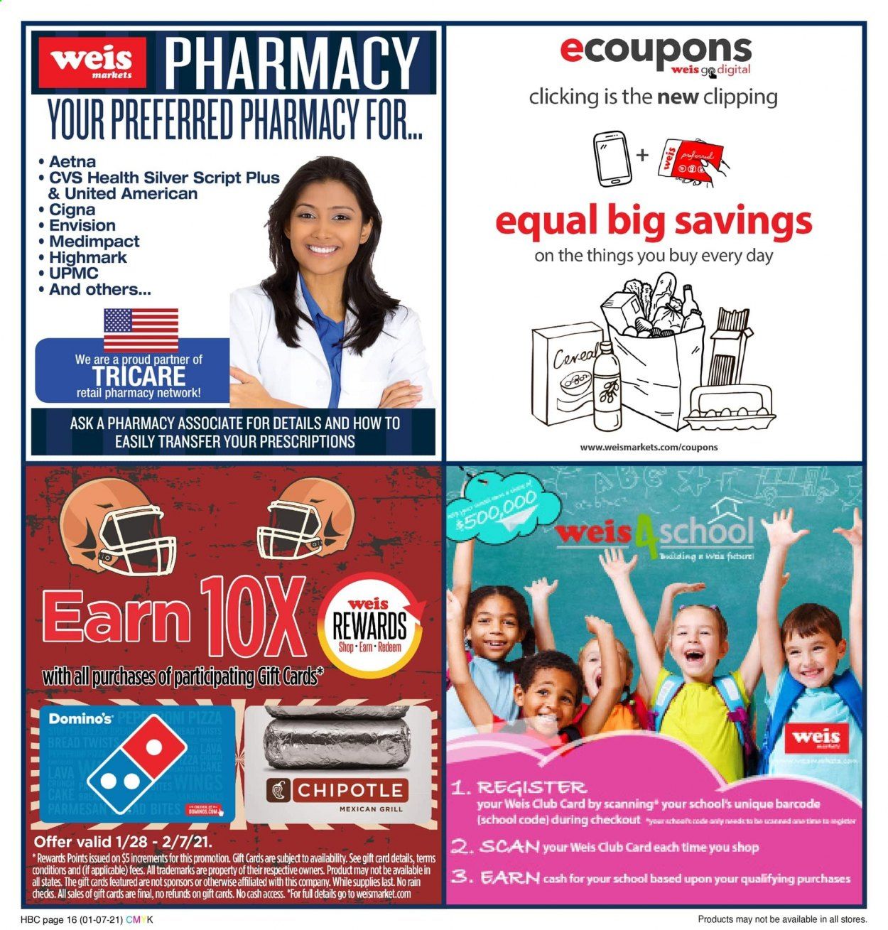 Weis Weekly Ad Flyer January 7 to February 4