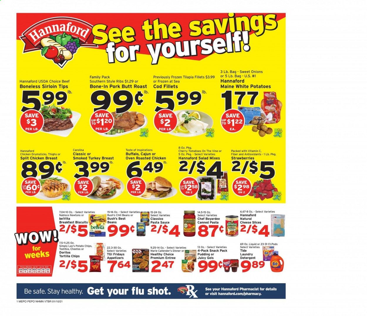 Hannaford (VT) Weekly Ad Flyer January 10 to January 16
