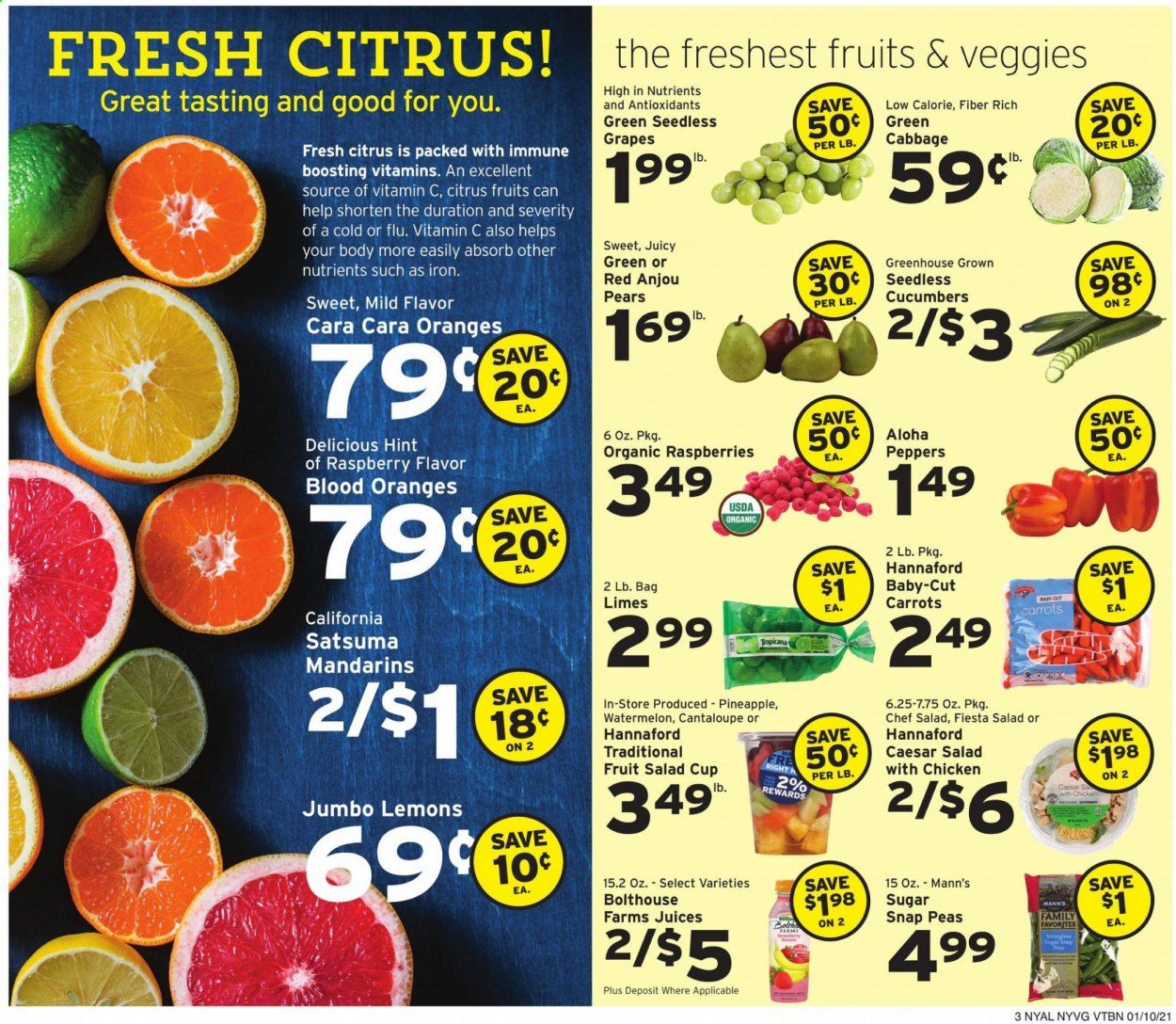Hannaford (NY) Weekly Ad Flyer January 10 to January 16
