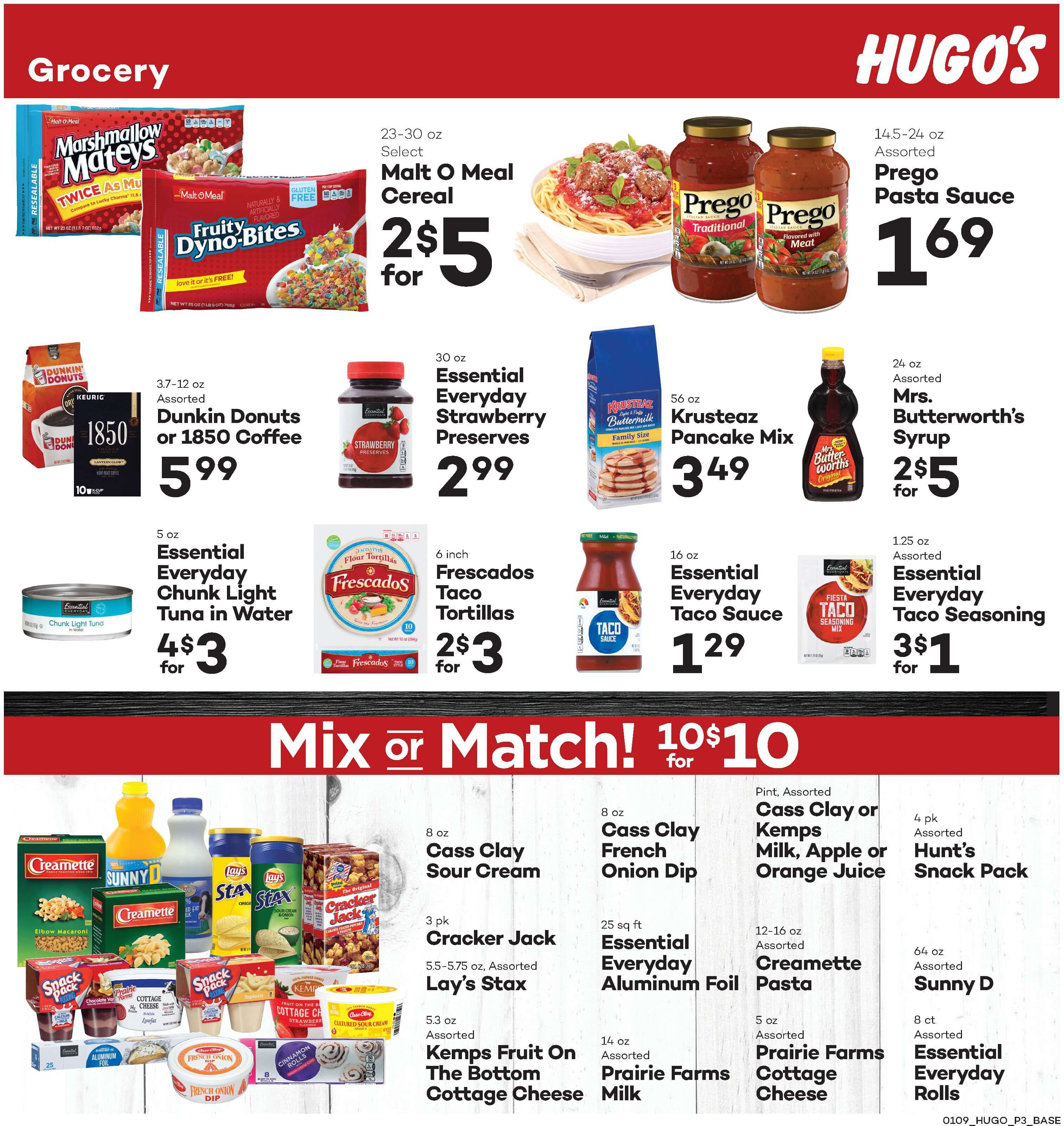Hugo's Family Marketplace Weekly Ad Flyer January 9 to January 15, 2021