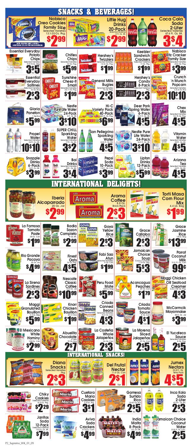 Supremo Food Market Weekly Ad Flyer January 9 to January 22, 2021