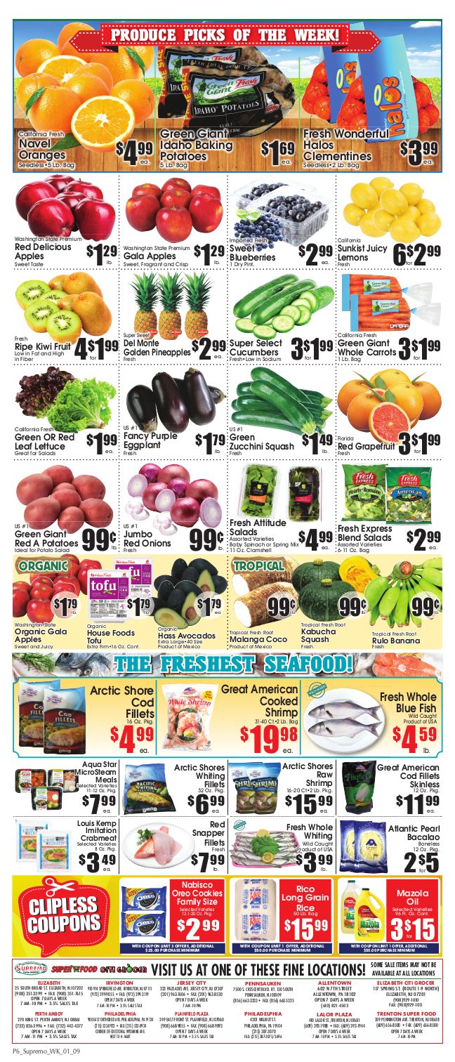 Supremo Food Market Weekly Ad Flyer January 9 to January 22, 2021